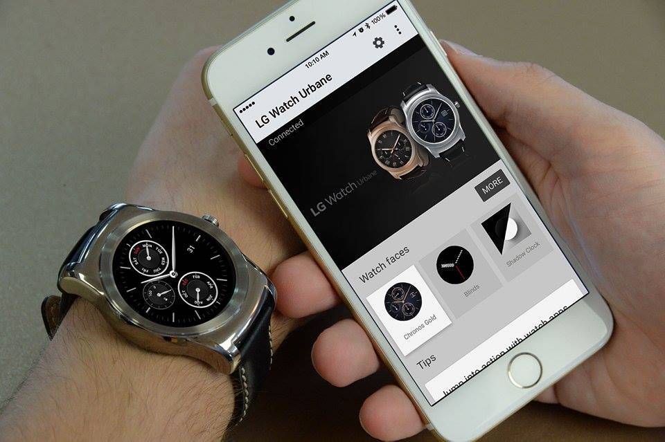 LG Watch Urbane with iPhone 