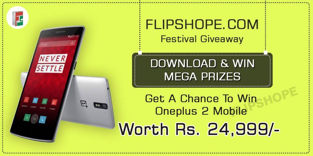 Flipshope Festival Giveaway One PlusTwo Offer
