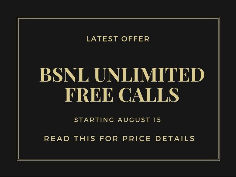 BSNL Unlimited Calls price