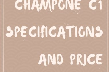 CHAMPONE C1 SPECIFICATIONS AND PRICE