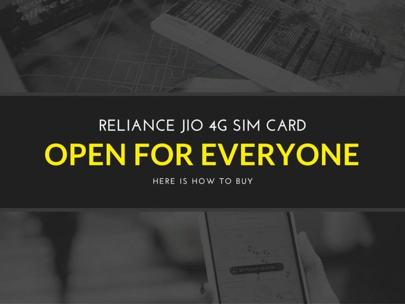 How to buy Jio 4G Sim CARD