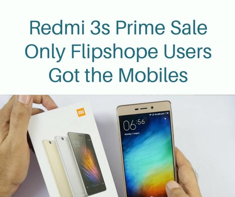 redmi 3s prime flash sale