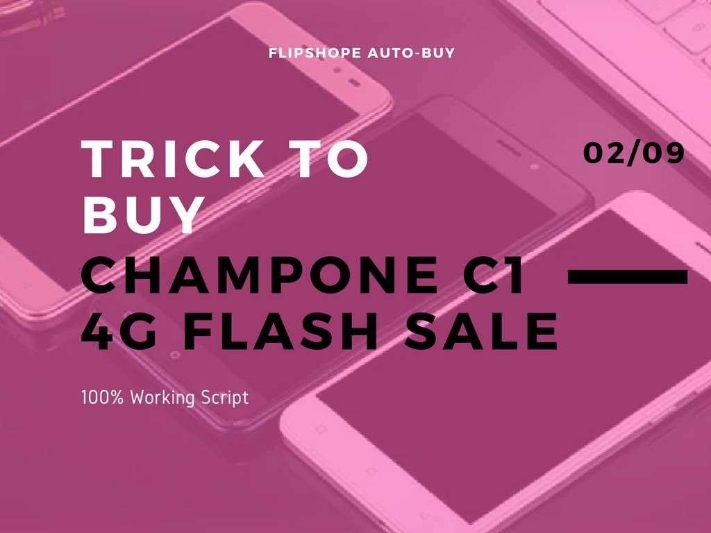 trick to buy ChampOne C1 flash sale
