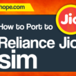 how to port to reliance jio