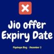 jio sim offer expiry date