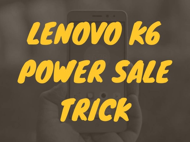 how to buy lenovo k6 power flipkart open flash sale