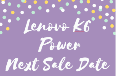 flipkart lenovo k6 power next sale date