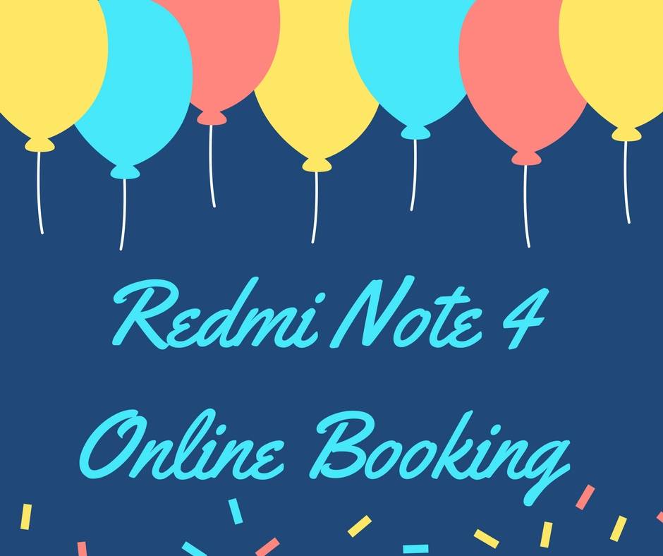 redmi note 4 online booking registration