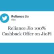 Reliance Jio 100% Cashback Offer on JioFi