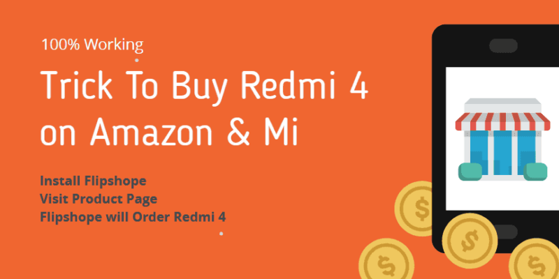 Trick to buy redmi 4 flash sale script on amazon