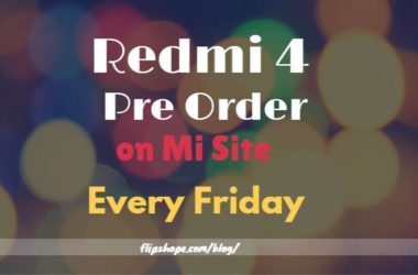 redmi 4 pre order every friday