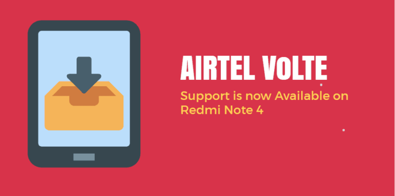 airtel volte support on redmi note 4