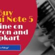 Buy Redmi Note 5 pro Online on Amazon Flipkart