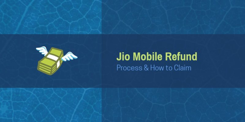 how to claim Jio mobile refund