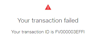 jio phone order transaction falied