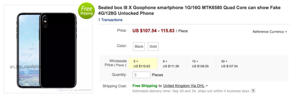 buy goophone x price specifications