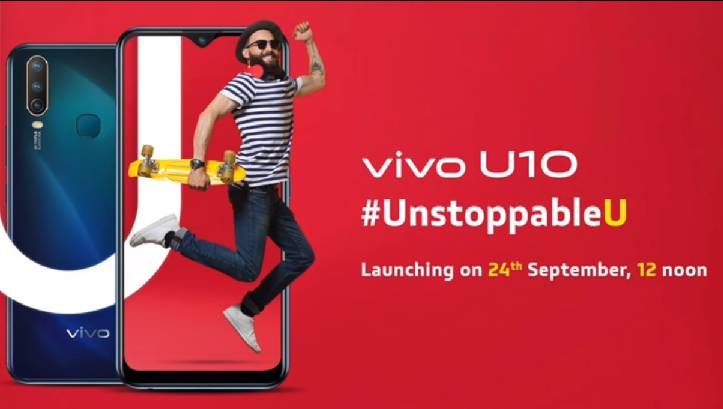 Vivo U10 Price in India, Flash Sale, Next sale, launch in India