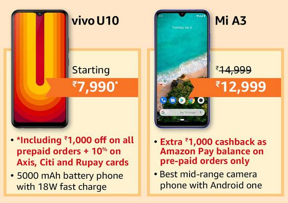 Amazon Great Indian Festival Sale Offers on Mobile