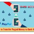 how to transfer paypal money to bank account