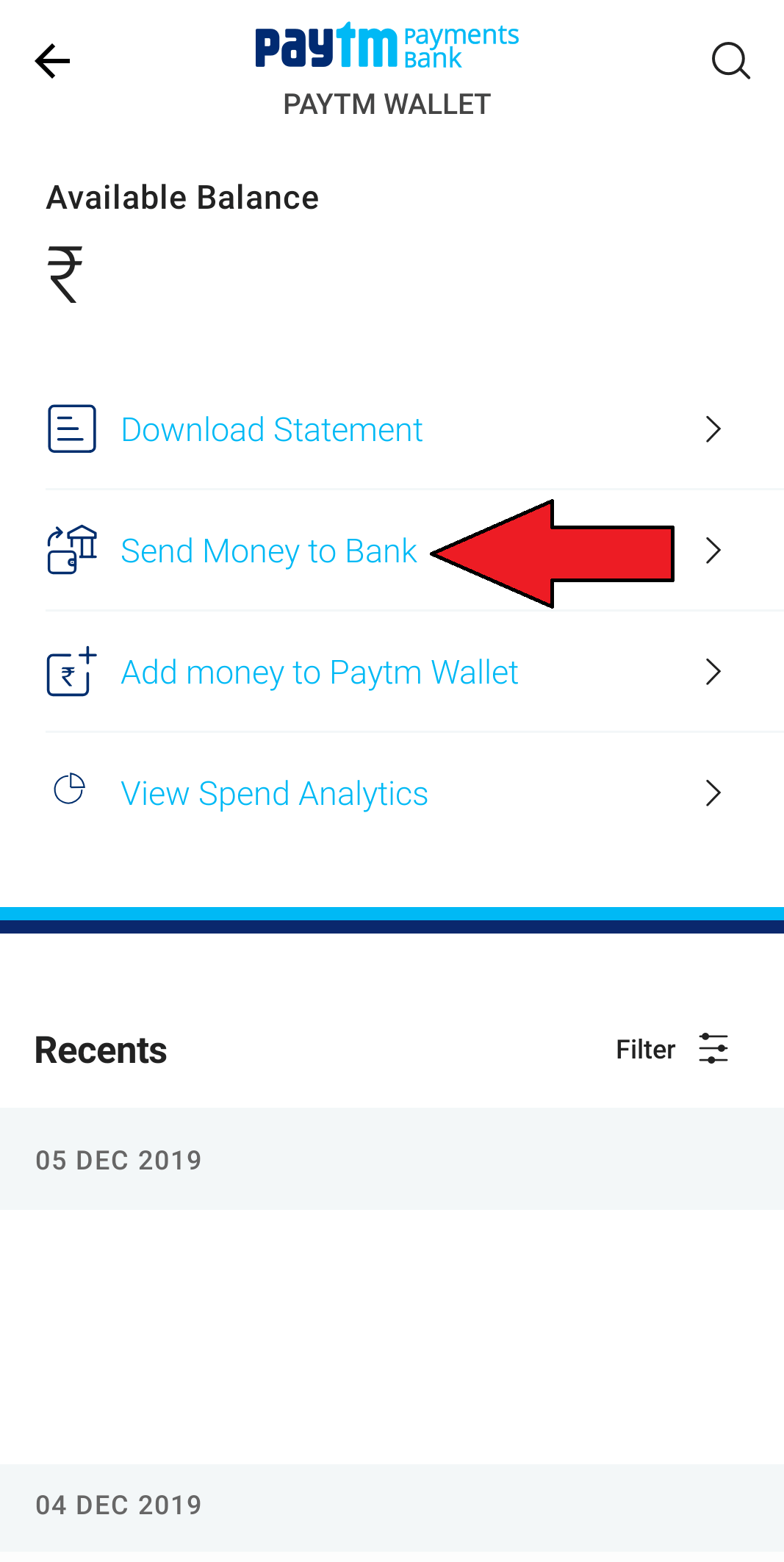 paytm send money to bank