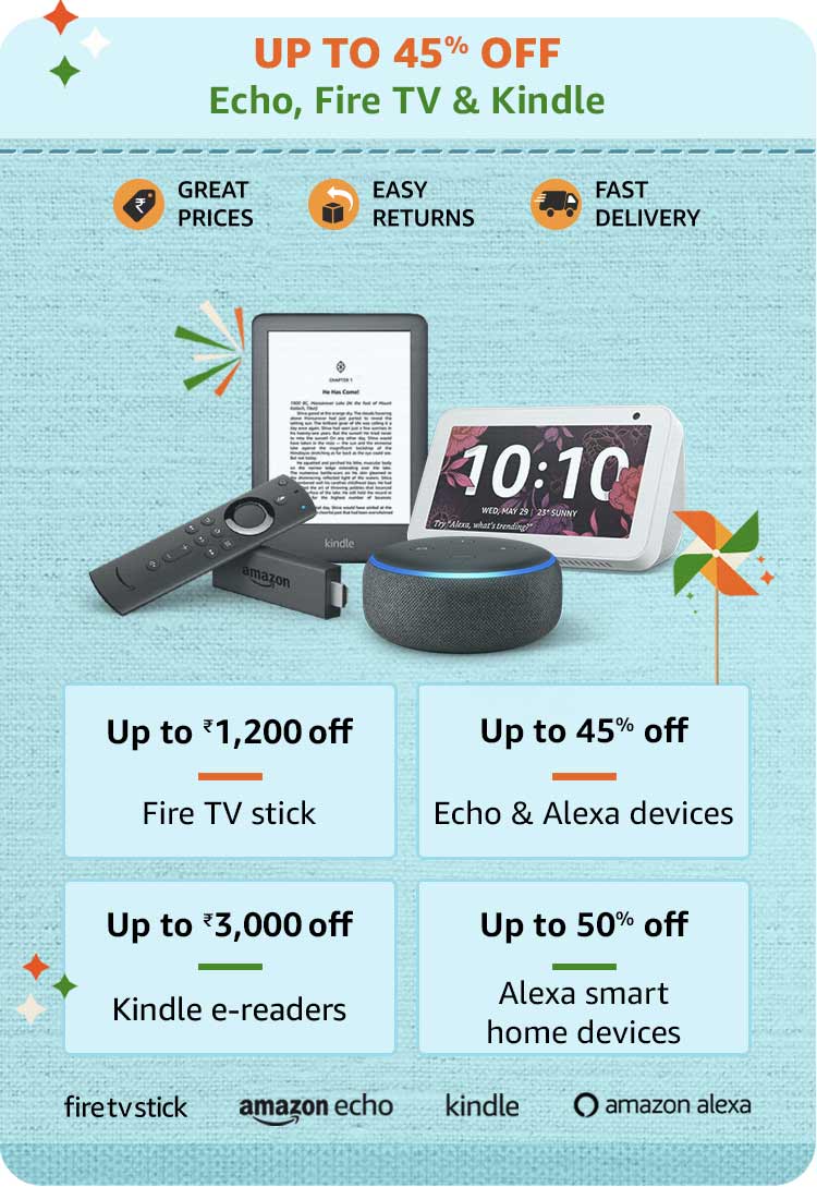 Amazon Echo, fire TV, kindle offers