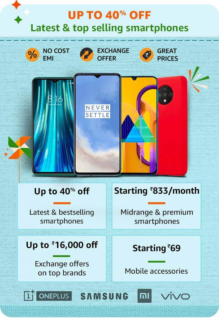 Amazon Great Indian Sale Mobile Offers