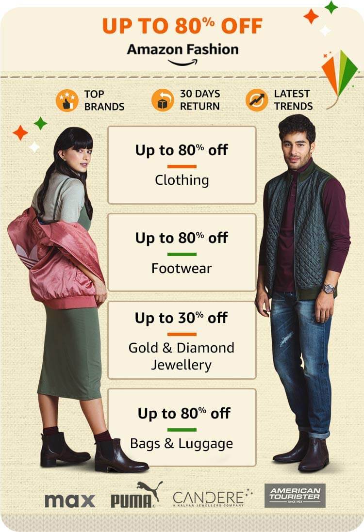 Amazon great indian sale fashion offers