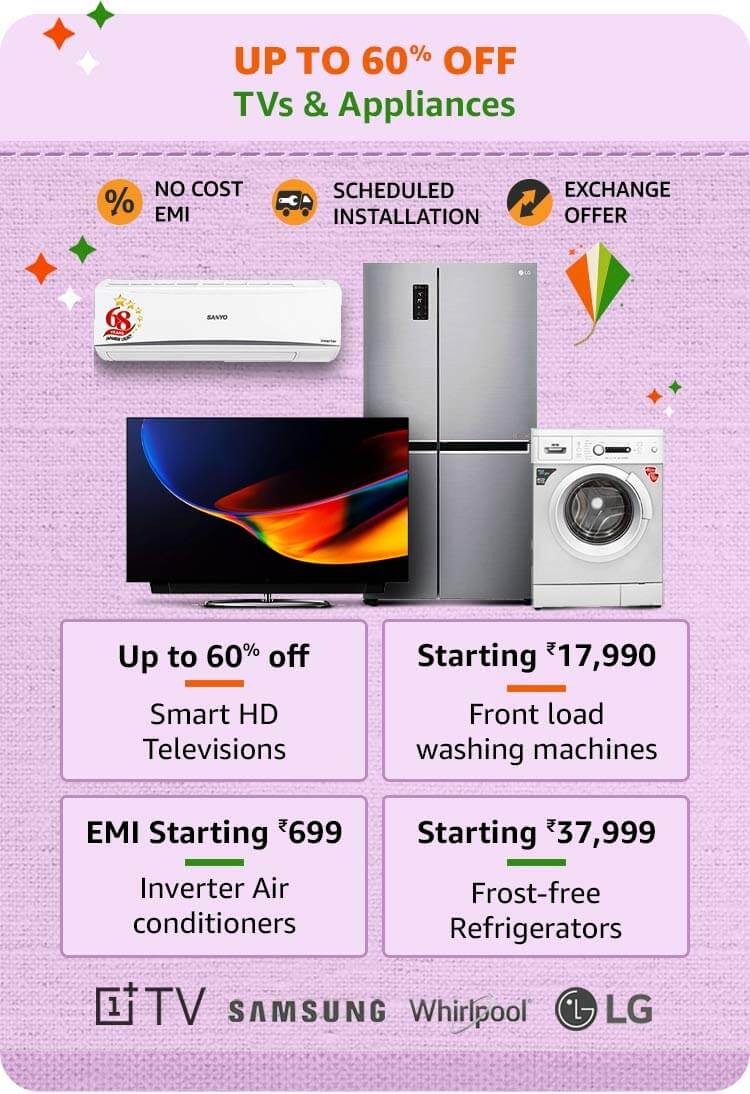Amazon tv & appliances offers