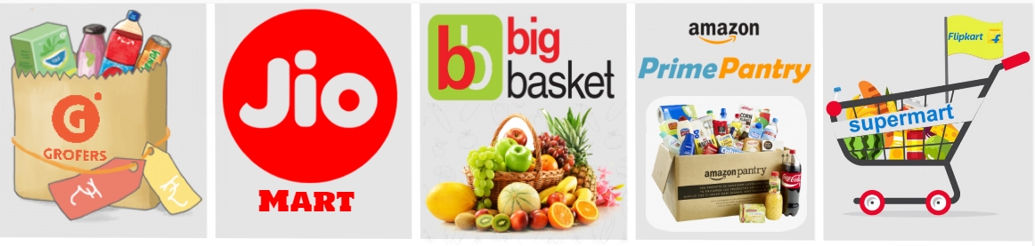 Top 5 Popular Online Grocery Stores in India