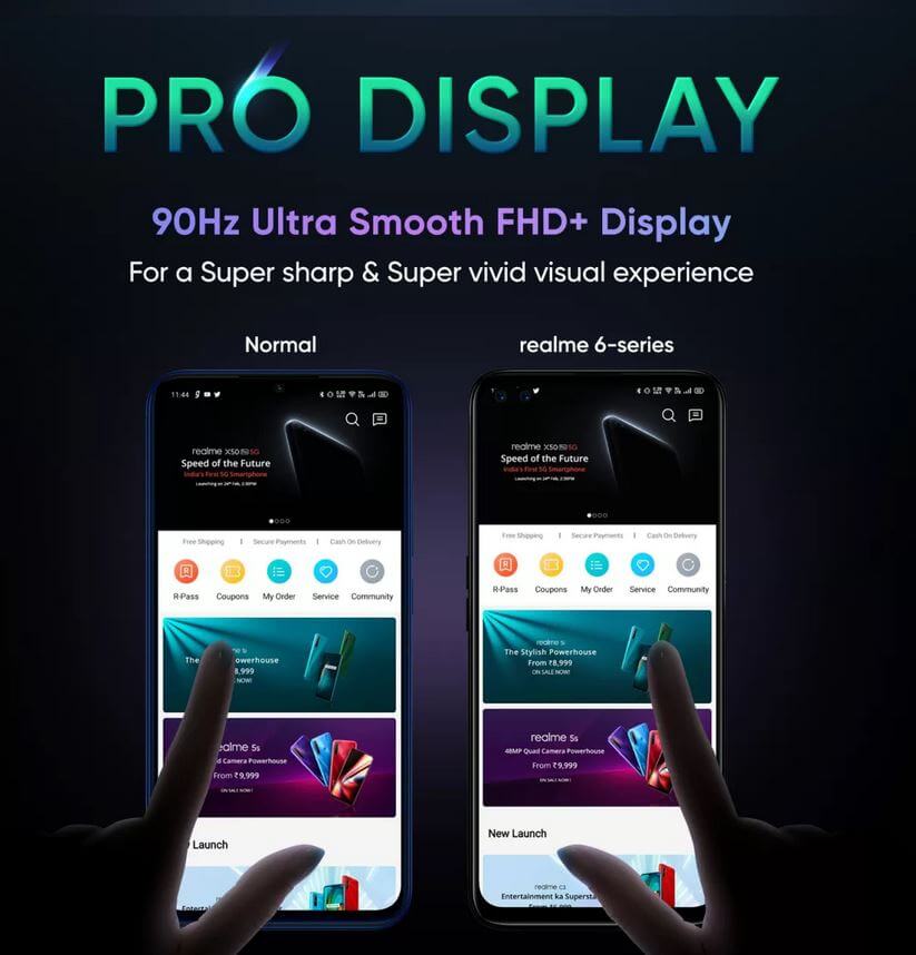 Realme 6 Pro display