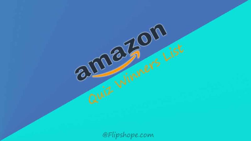 Amazon Quiz Winners Result List
