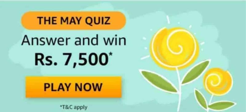 Amazon The May Quiz Answers