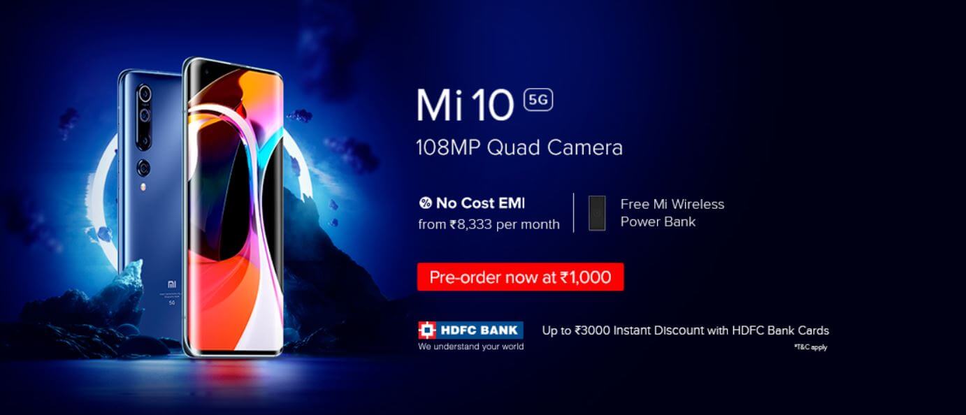 Pre-order Mi 10 on Mi.com