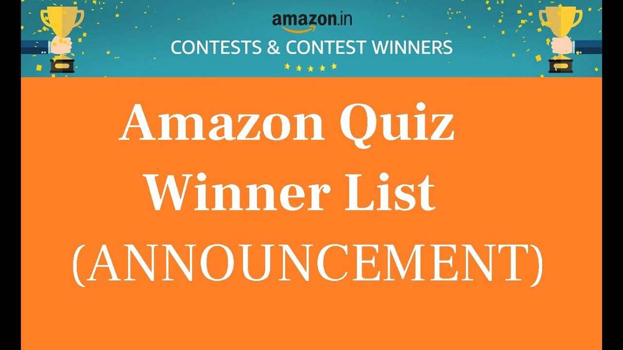 Amazon Daily Quiz Winners List