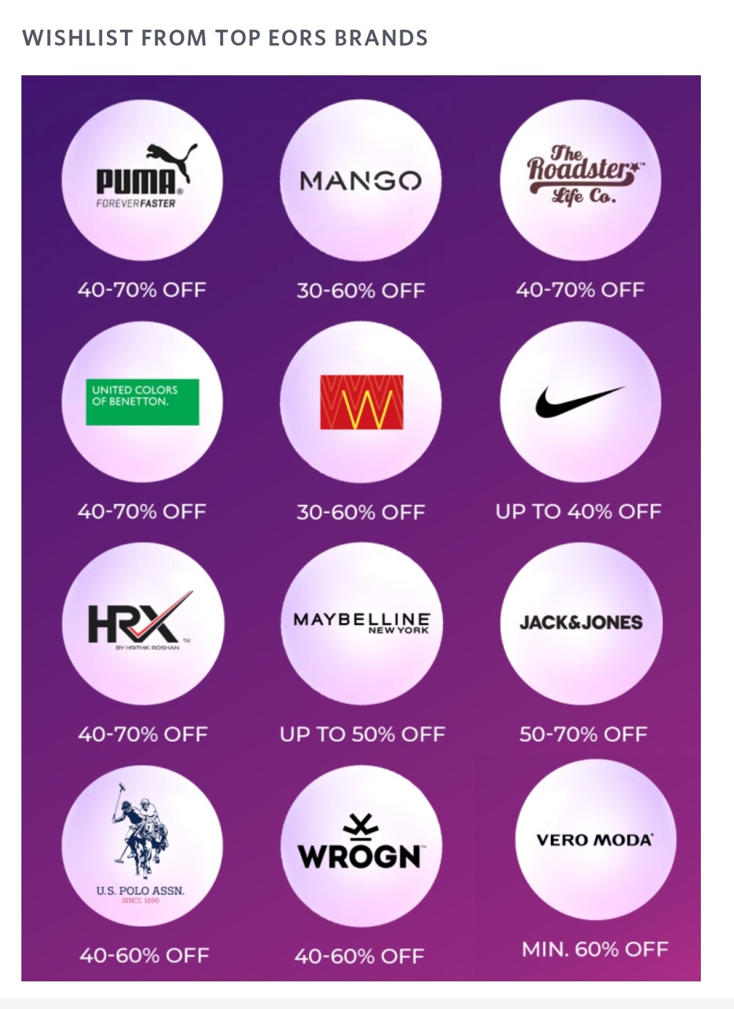 best clothing brands in myntra