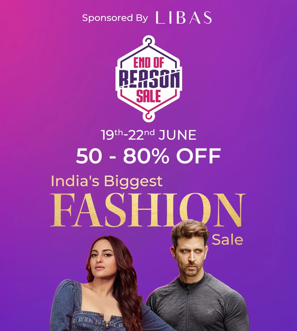Myntra End of Reason Sale 2020 Offers [19th 22nd June] Upto 80 Off