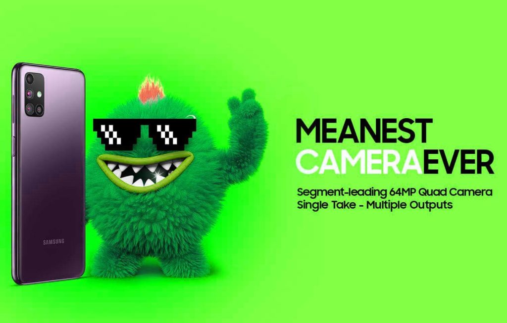 samsung m51 megapixel camera