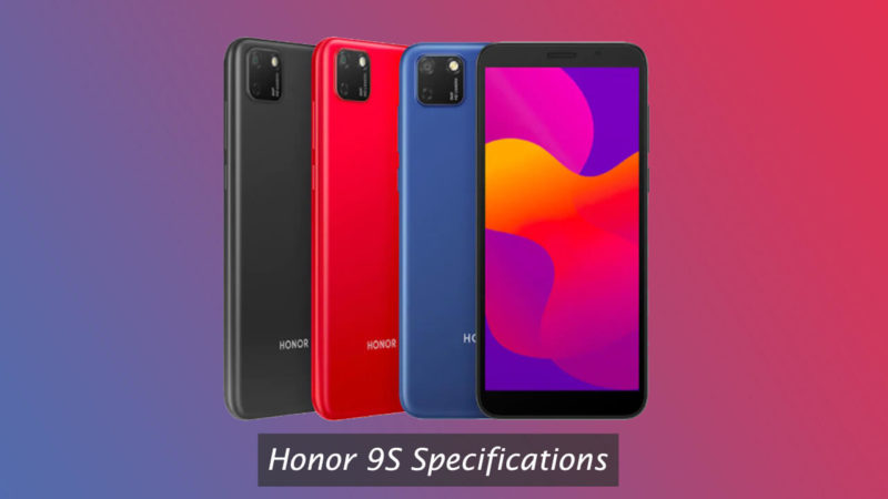 Honor 9S Specifications