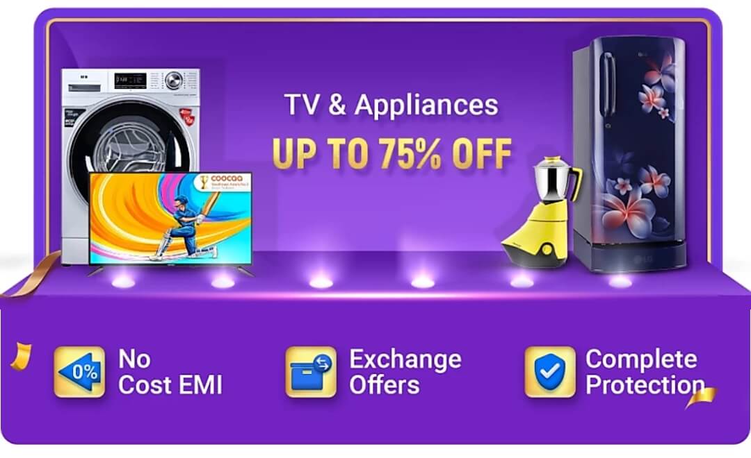 Big Billion Days offers on TV & Appliances