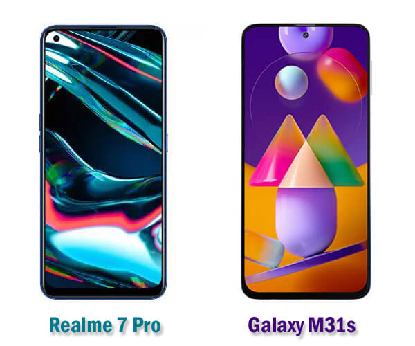 Realme 7 Pro vs Samsung Galaxy M31s Display