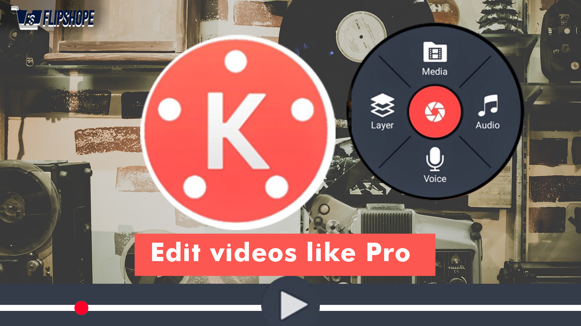 Kine Master: edit vides it's easy and you can edit pro level videos