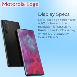 Motorola Edge Display Specs