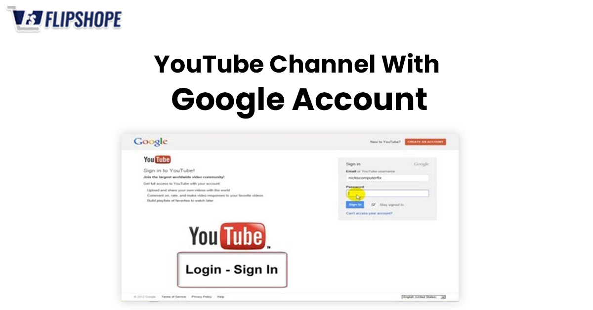 YouTube Channel With Google Account