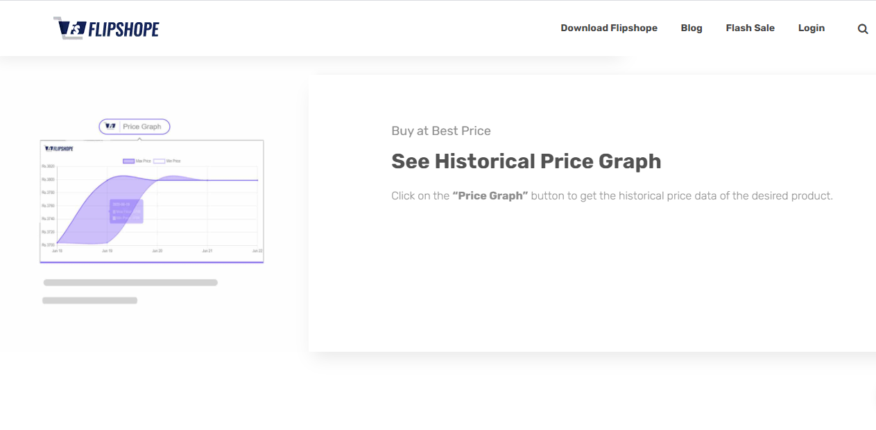 Buy Products at Best Price (Price Graph feature By Flipshope)