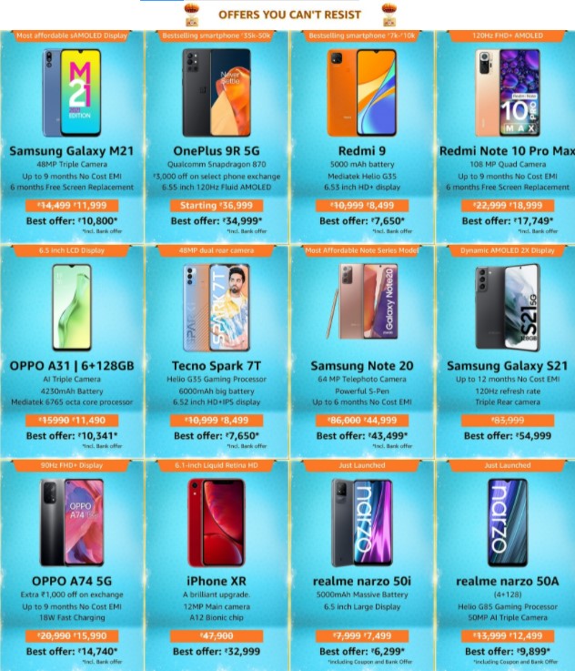 Great Indian Festival Sale Final Days Mobile Offers