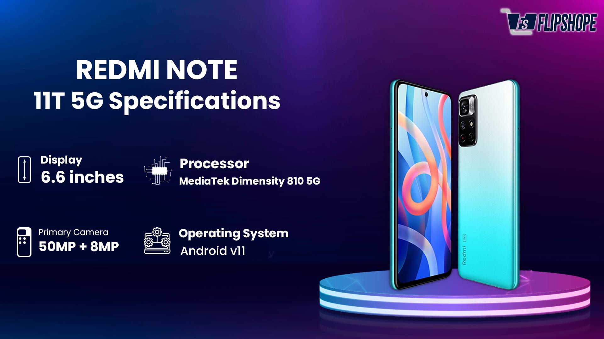 Redmi Note 11T 5g Specifications