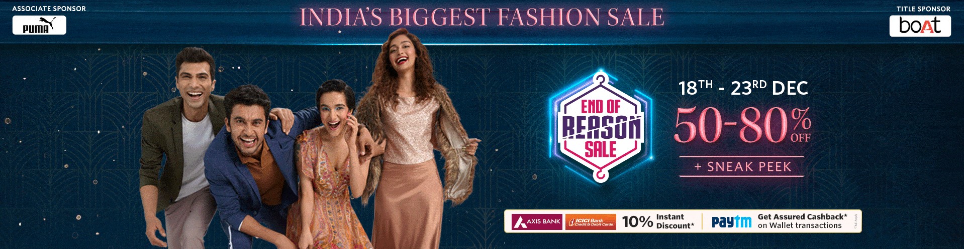 Myntra End Of Reason Sale | Get up to 80% off on fashion