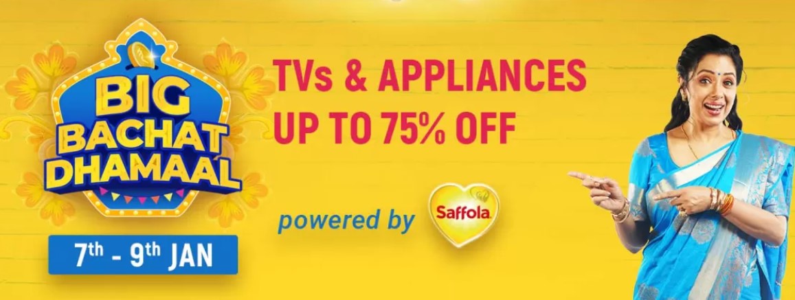 Flipkart Big Bachat Dhamaal TV's and Other Appliances Offers