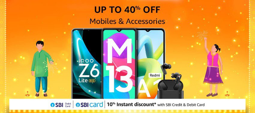 Grab exciting offers on Mobile & accessories in amazon great Indian festival sale