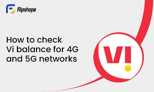 How to check Vi balance for 4G and 5G networks